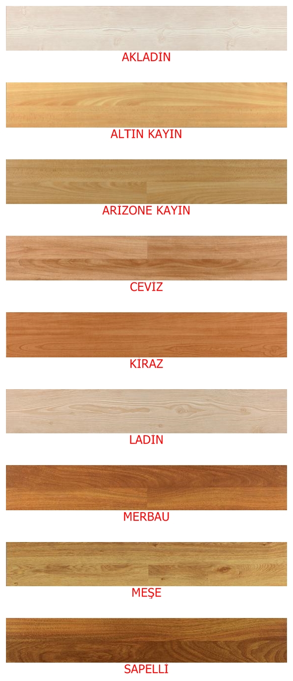  SERFLOOR PARKE RENKLERİ